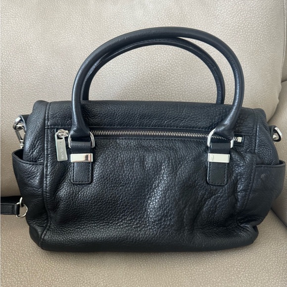 Michael Kors Black Satchel with Silver Accents - Picture 2 of 2